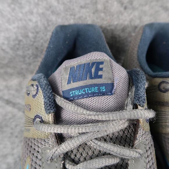 Nike Shoes Mens 8.5 Athletic Trainers Structure 15 Run Walk Active Lace Up Gray - Picture 4 of 12